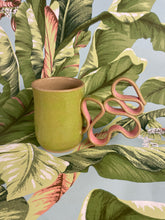 Load image into Gallery viewer, Lime + Pink Wiggle Mug
