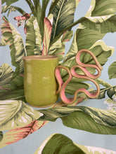 Load image into Gallery viewer, Lime + Pink Wiggle Mug
