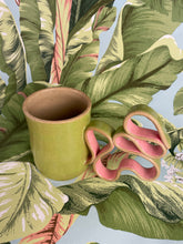 Load image into Gallery viewer, Lime + Pink Wiggle Mug
